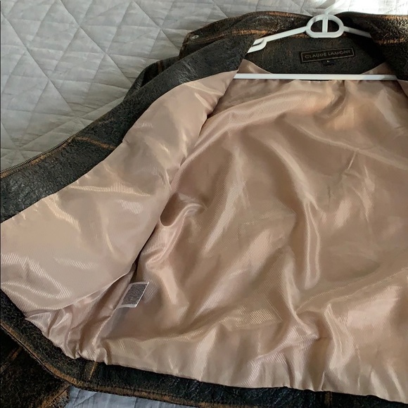 Leather Claude Lamont 100% genuine leather jacket - Picture 3 of 4